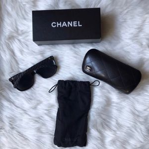 NEW CHANEL Lambskin Butterfly Sunglasses